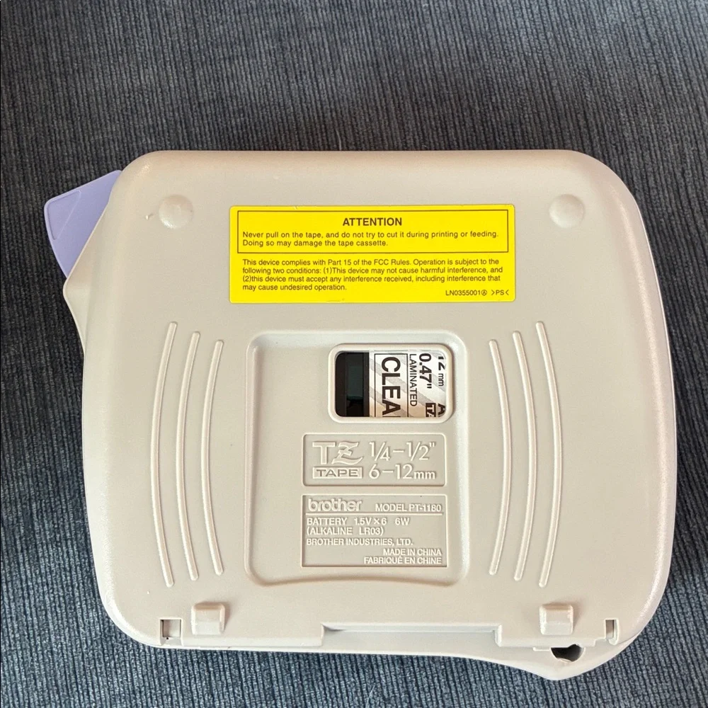 Brother P-Touch 1180 Label Maker Printer Office Thermal Electronic Machine Works